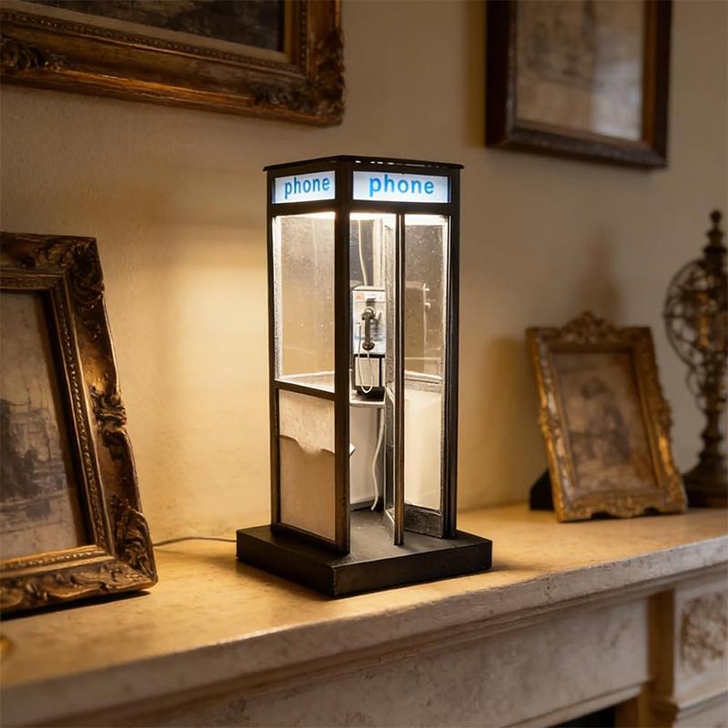 Home Office British - Lampada Vintage a Forma di Cabina