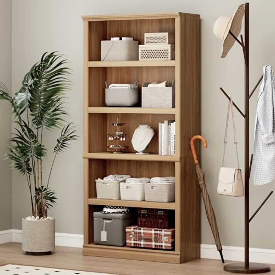 Home Office Library - Libreria alta 70 cm in rovere