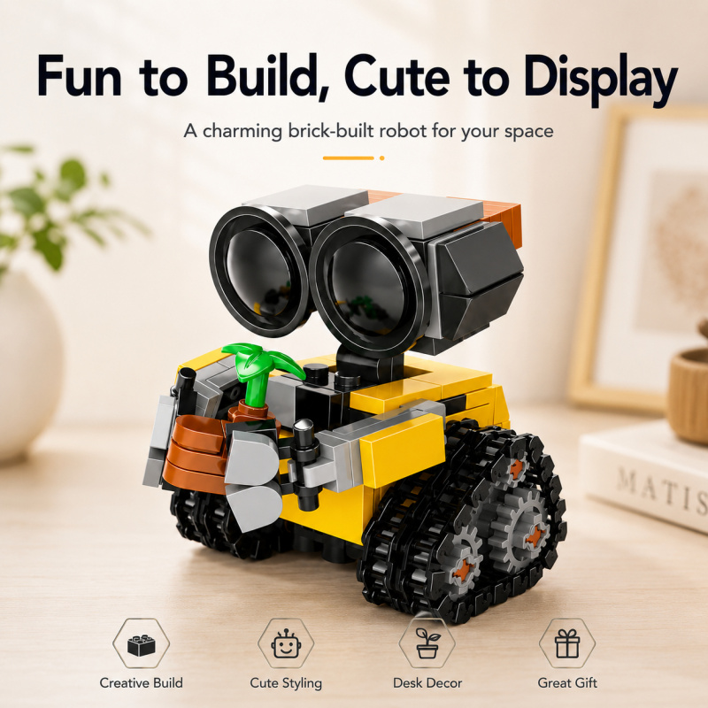 Home Office Kit - Set di Blocchi da Costruzione Mini