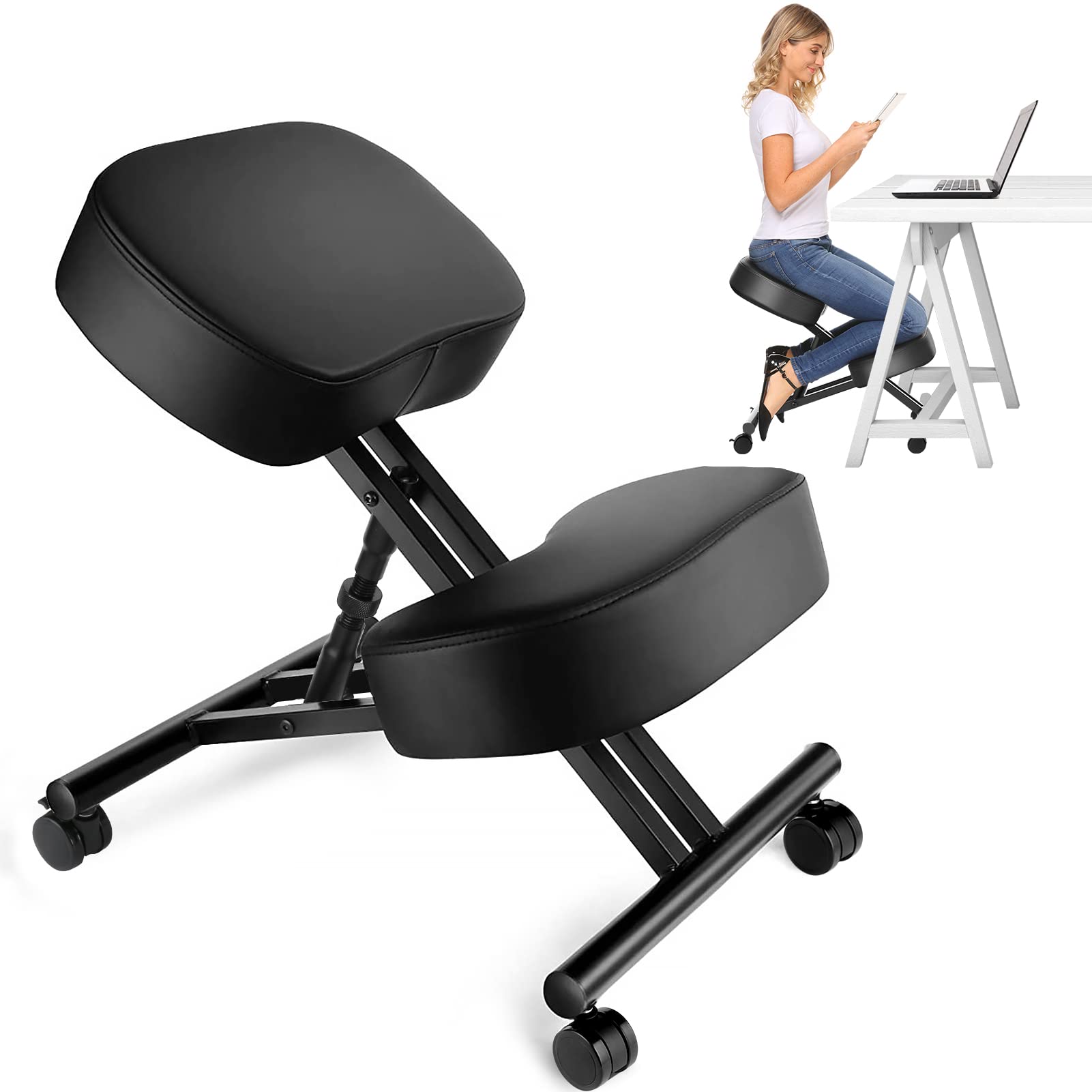 Ergonomic Office Chair - Sedia Ergonomica Inclinabile per Ufficio, Sgabello