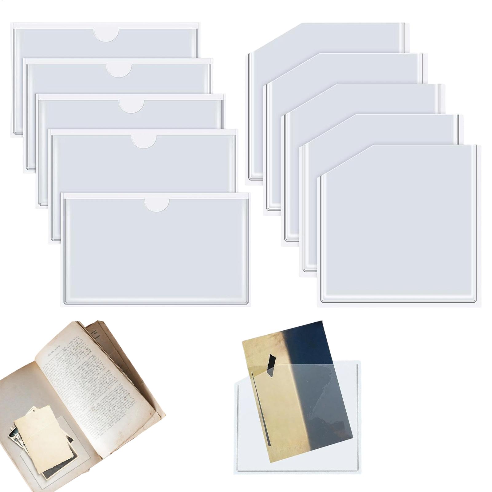 Home Office Library - Buste Adesive Trasparenti Antipolvere, Set da