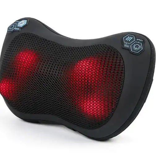 Home Office Alternative - Cuscino Massaggiante Ricaricabile Nero, Massaggiatore a