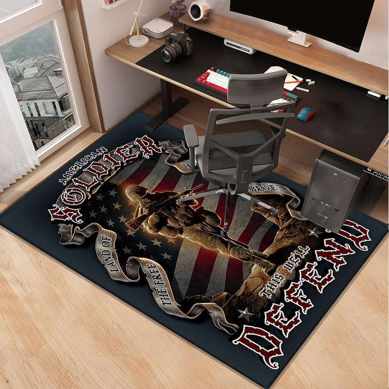 Home Office Design Ideas - Tappeto patriottico soldato americano per l'home