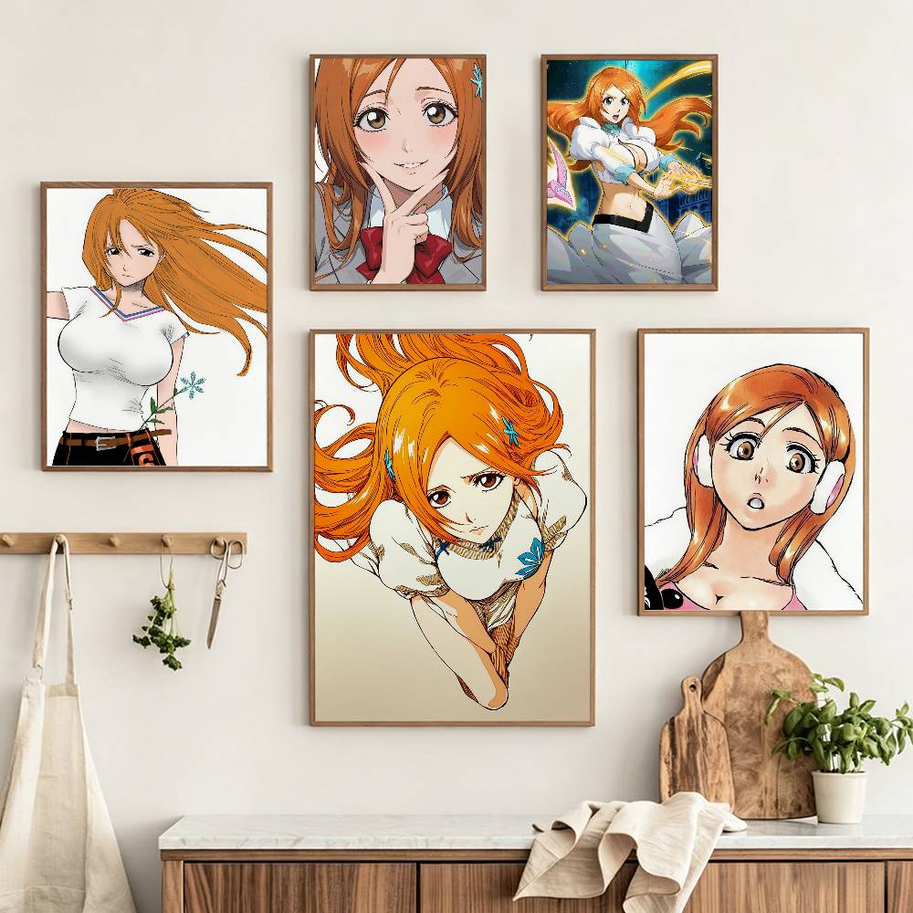 Home Office Bleaching - Inoue O-Orihime B-BLEACH Poster HD autoadesivo