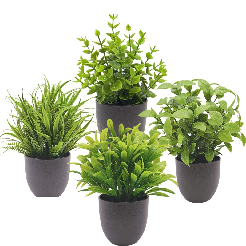 Home Office Layout - Bonsai Artificiale Verde per Decorazione d'Interni
