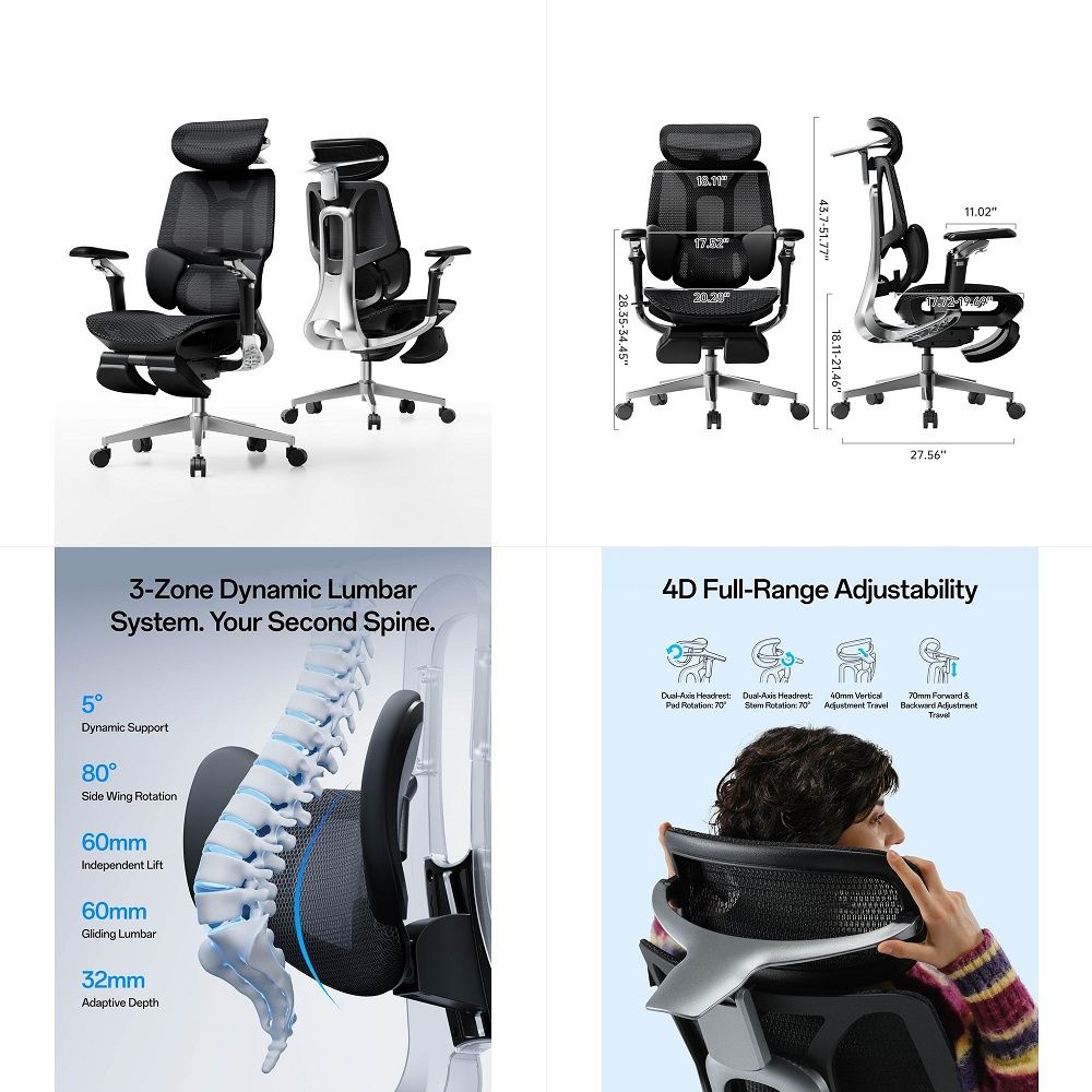 Ergonomic Office Chair - Sedia da Ufficio Ergonomica E3 Pro