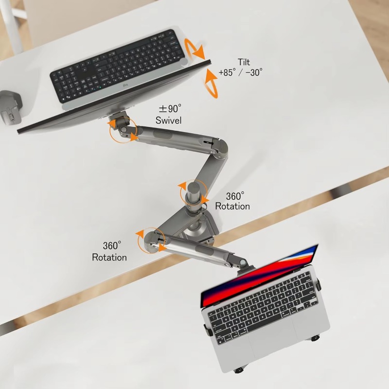 Supporto per laptop combinato  - Monitor Arm Dual recensione e prezzo