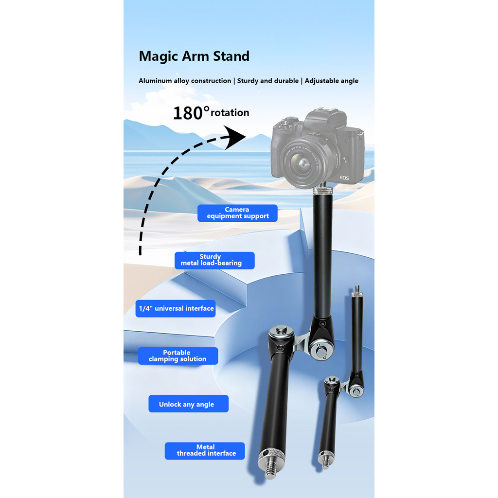 180 °   Supporto a Braccio Mag - Monitor Arm Dual recensione e prezzo
