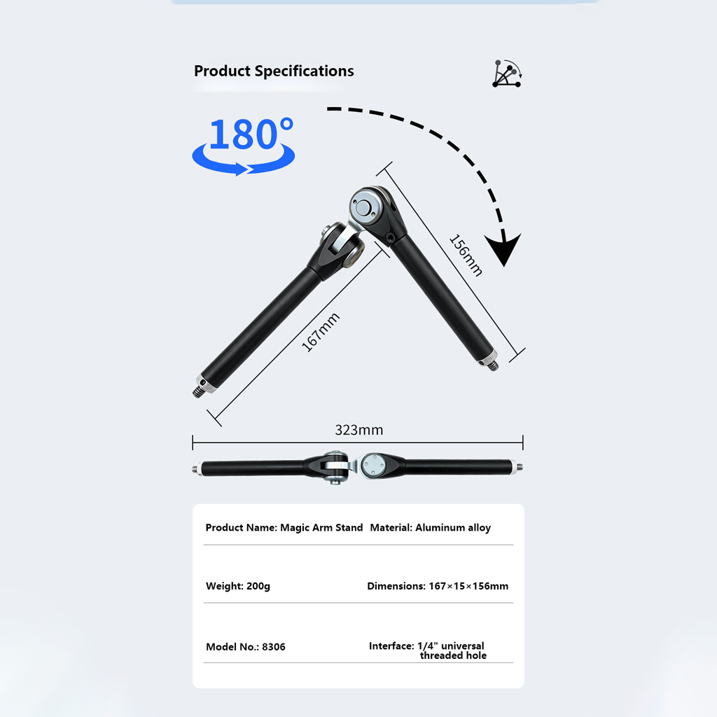180 °   Supporto a Braccio Mag - Monitor Arm Dual recensione e prezzo