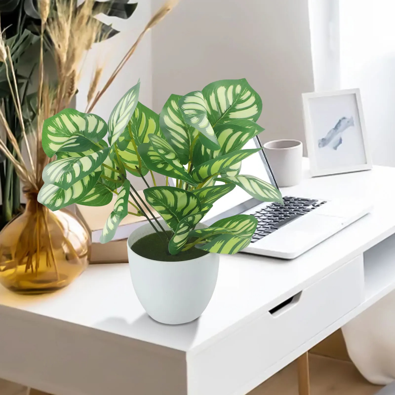1PC Foglio Artificiale Vaso di - Home Office Layout recensione e prezzo